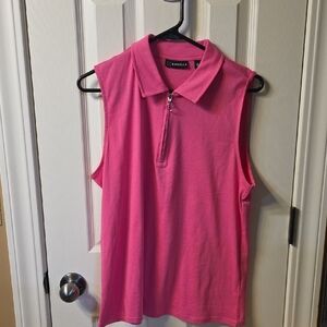 Rafaella Vibrant Pink Sleeveless Blouse